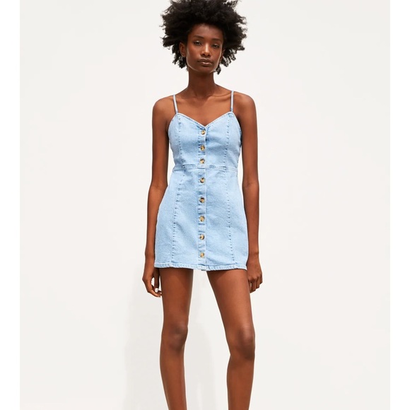 ZARA Denim Dress - Picture 1 of 3